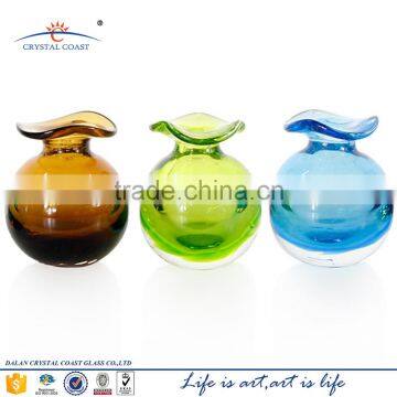 aroma reed diffuser with rattan sticks;decorative glass reed diffuser