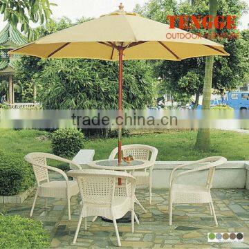 Big Folding Aliminum Patio Sun Garden Parasol Umbrella photo-2