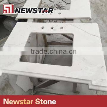 Good Polished Snow White Marble White Stone For Marble Countertop photo-2