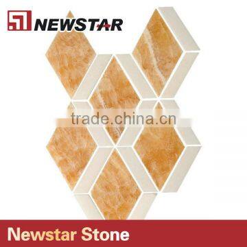 Newastar Yellow And Gold Marble Chinese Factory Cheap Price Mosaic Supplies photo-5