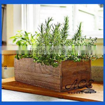 Nautral Wood Crate Wooden Box Wooden Pot Plant Box Folower Pot