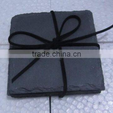 40x30cm Slate Placemat With Black Rope photo-4