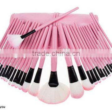 32pcs pink good quality best travel professional makeup brushes,best cosmetic brushes