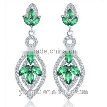 Wholesale Stock Small Order Fashion Women Alice Garden Long Zircon Earrings photo-4
