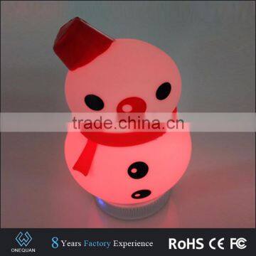 Promotional High Quality Portable Mini Snowman Shape Bluetooth Speaker Lamp photo-5