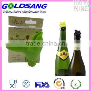 Reuseable Silicone Wine Bottle Stopper Party Colors Seal Top Cap photo-4
