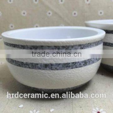 Stocked Personalized High Quality Ceramic Soup Bowl With Two Size