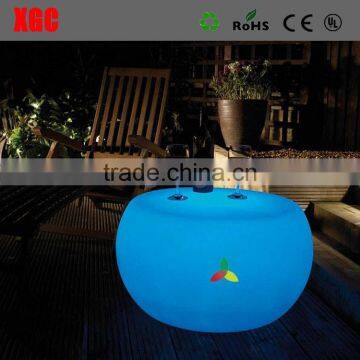 2019 PE Glow Led New RGB Lighting Coffee Table With Chair GF306 photo-5