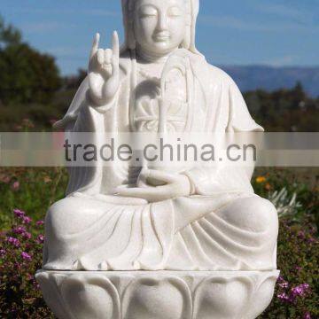 chinese stone carving marble sculpture handcarved Kwan Yin vietnam marble sculptures