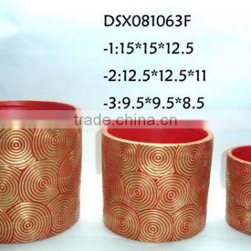 ceramic christmas flower pots