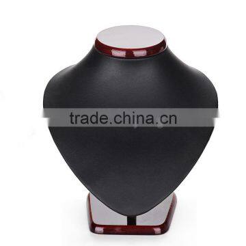 Wholesale Jewelry Display Neck Stand Leather 18cm Tall photo-5