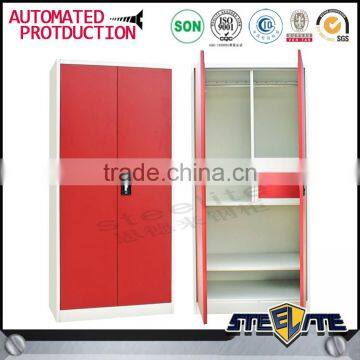 Metal Material 3 Door Bedroom Wardrobe Designs /Godrej Steel Almirah photo-6