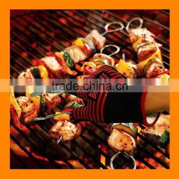 932F Heat Proof Cut Resistant Silicone Hot Surface Handler BBQ Baking Gloves photo-5