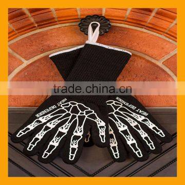 15 Inch Extra Length Heat Protective Cooking Gloves Cotton Insulated Heat Defender Gloves