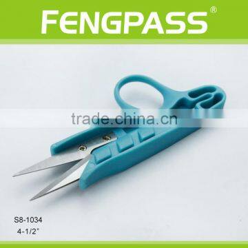 S8-1034 4-1/2" 2Cr13 Stainless Steel Blade With Plastic Handle Thead Scissors photo-4