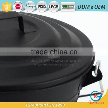 Iron Powder Coating Coal Hod Bucket Metal Ash Bucket With Lid photo-4