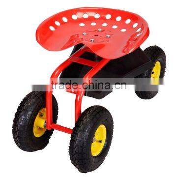 Rolling Garden Cart Work Seat,Garden Seat With Four Wheels,Heavy Duty Truck Seat photo-5