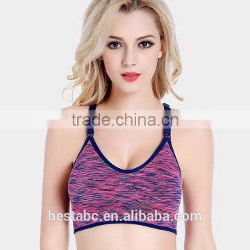 Women Cross Gym Fitness Pattern Seamless Sports Bra Made Yoga Bra photo-6