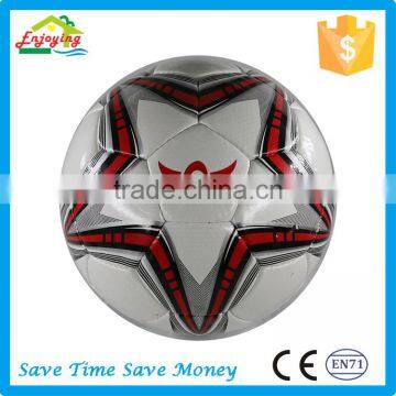 Top quality PU Leather Size 5 Hand Stitched Football Soccer ball