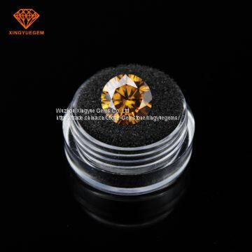 VVS1 top quality jewelry gemstone fancy brown DEF color moissanite low price wholesale