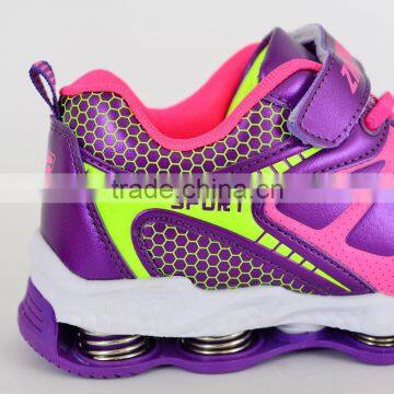 Fancy Leather Child Shoe Athletics Kids Shoes Children Sport Sneakers Manufacturer China photo-4