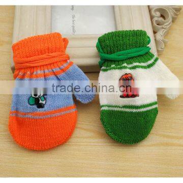 TC13029 Wholesale Cute Knitted Kids Mitten Gloves Cheap String Kids Winter Gloves photo-4