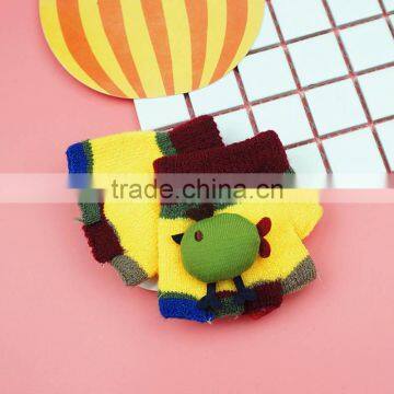 TC13022 100% Acrylic Funny Half Fingers Baby Winter Gloves Wholesale photo-3