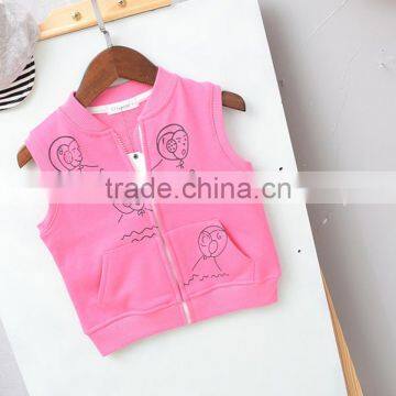 YE5212 Autumn 2017 Boys Jacket Cartoon Sleeveless Children Clothing Coats photo-2
