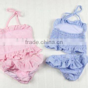 Stylish Girl Bikinii 2 Pieces Swimsuit Grids Hot Bikini Unique Girl Names Pictures photo-3