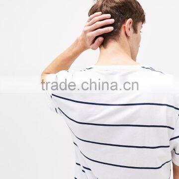 2017 Custom High Quality Blank Stripe T-shirt With 3d Printing photo-2