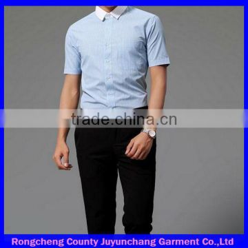 wholesale 100% cotton bank office staff uniform designs lining shirts for men