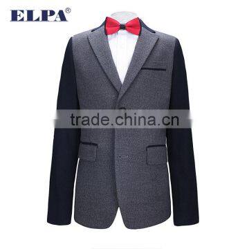 2016 Fashion ELPA 100% Cotton Gray Hot Sale Manufacture School Uniform Kids Blazer photo-4