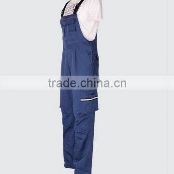 Juqian 2016 quality work garments classic breathable detachable cargo durable blue overall work pant