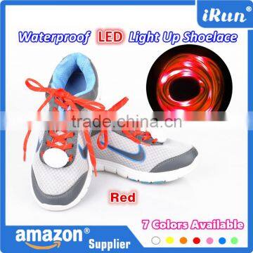 Flat Athletic Colorful Red LED Flashing Shoelaces Promotional Customized Colorful LED Shoelace - Wholesale Boot LED Laces