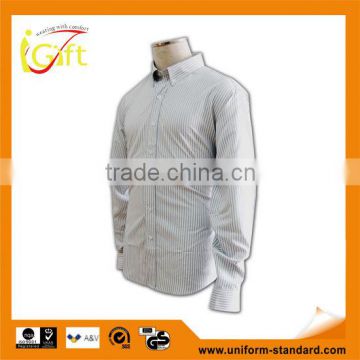 ISO 9001 Audit factory custom design mens slim fit office shirts