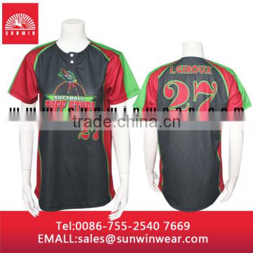 Button Shirts Baseball Jersey/Baseball Shirt Wholesale