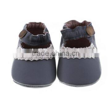 Lace Decoration Lovely Baby Girl Moccs, Leather Baby Girl Leather Moccasins photo-2