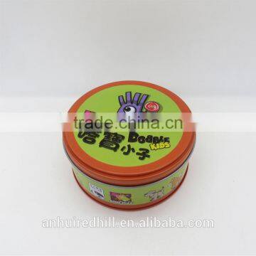 chinese factory new design printing round tin box