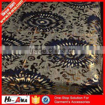 hi-ana fabric1 Custom made print logo Ningbo fabric painting designs