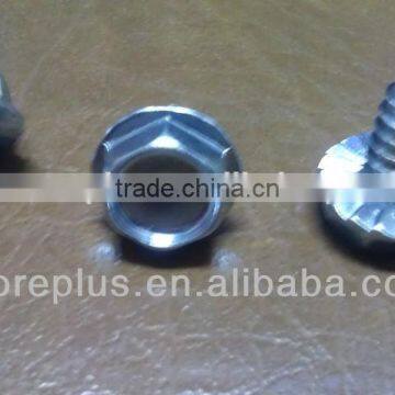 Made in Taiwan Stainless Steel serration screws Special Tapping Screws washer head screws