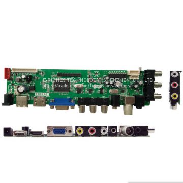 24 to 26 inch LED TV MAIN BOARD with USB VGA, HDMI