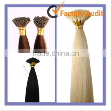 I tip hair extensions/Best quality stick shoelace tip hair