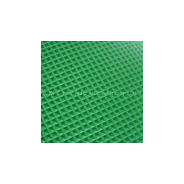 Green pvc conveyor belt diamond profile