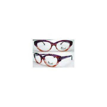 Unique Oval Flexible Acetate Womens Eyeglass Frames For Promotion 45-17-135mm