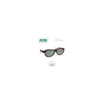 Colorful Circular Polarized 3D Glasses With Thin Plastic Legs For Amusement Park