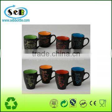 two color ceramic mug cup