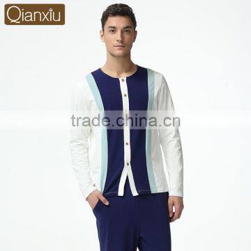 Wholesale China Trade Qianxiu Popular Modal Round-neck Men Pajamas