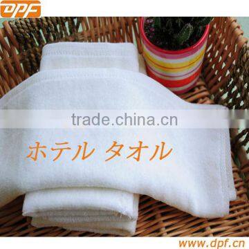 100% cotton pure white embroidered hotel hand towel