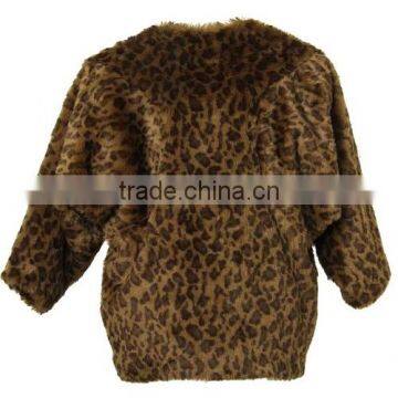 2014 European Style women fashion fake fur coat