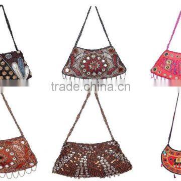 LEATHER BANJARA HAND BAG